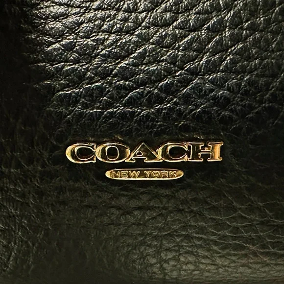 Coach Y2K soho black Leather Carryall crossbody bag Pebbled Leather Satchel - Picture 13 of 17